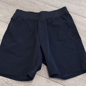 Public Rec Shorts Mens 28 Flex Drawstring Athletic Stretch Black Casual Athletic